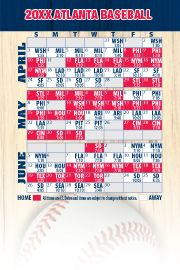 Magnetic Business Card Real Estate Baseball Schedules |Realtor Tools